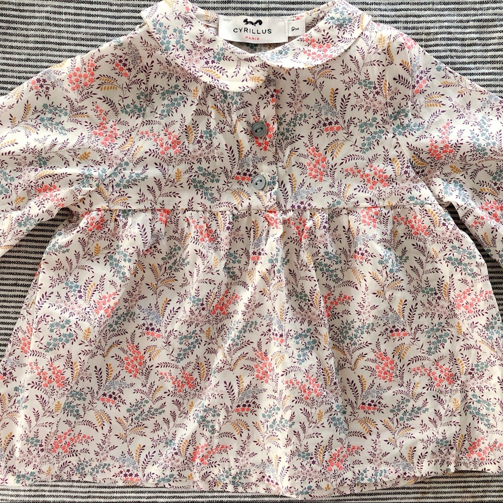 Cyrillus Floral Kids Blouse - Multicolor - Picture 3 of 5